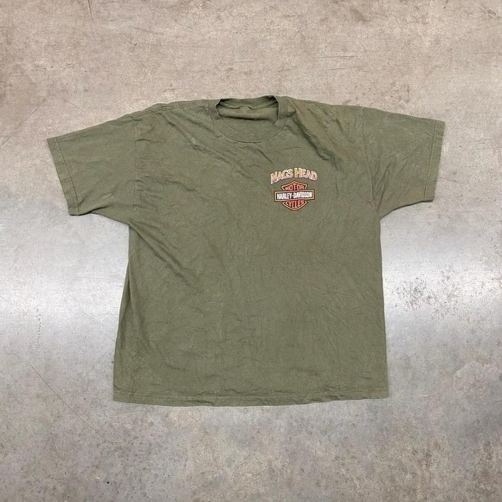 Harley-Davidson Dealership Graphic T-Shirt Y2K‎ Biker Boxy Fit Men's L